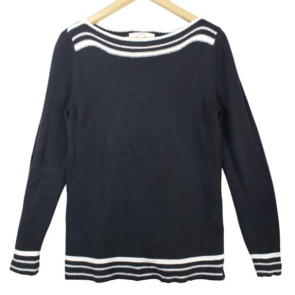 Ann Taylor Loft Medium Pullover Long Sleeve Sweater Navy - Picture 1 of 7